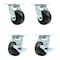 Service Caster Tool Box Caster Wheel Set 4'' Phenolic Swivel Casters, 4PK TOOL-SCC-30CS420-PHB-2-TLB-2 - alternate 1
